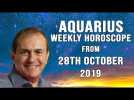 Aquarius Weekly Astrology Horoscope 28th October 2019