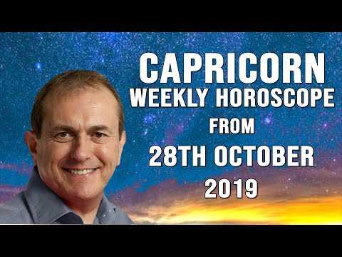 Capricorn Weekly Astrology Horoscope 28th October 2019