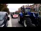 Bar-le-Duc : manifestation des agriculteurs, dépôt de boues d'épandage devant la préfecture