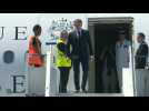 Emmanuel Macron arrives in Mayotte