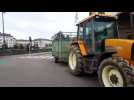Manifestation des agriculteurs : arrivée des tracteurs devant la préfecture à Epinal