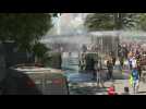 Clashes erupt in Chile's capital for the fifth day in a row