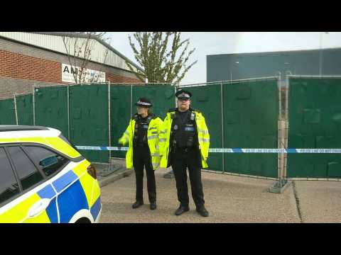 Images of lorry container where 39 bodies were found in Essex