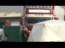Images of lorry container where 39 bodies were found in Essex - Label : AFPTV - First images - Category : News