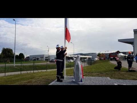 L'inauguration du mémorial des pompiers de Pontarlier