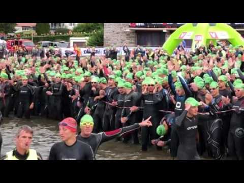 Triathlon XL de Gérardmer - L'impressionnant départ dans le lac