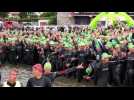Triathlon XL de Gérardmer - L'impressionnant départ dans le lac