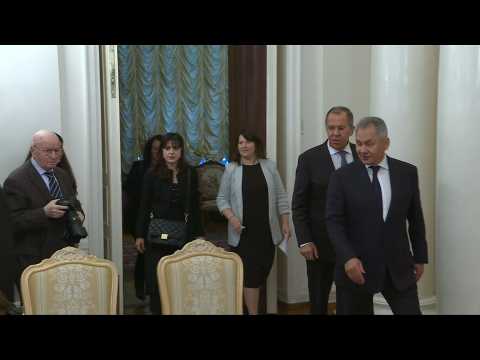 French foreign, defence ministers meet Russian counterparts in Moscow