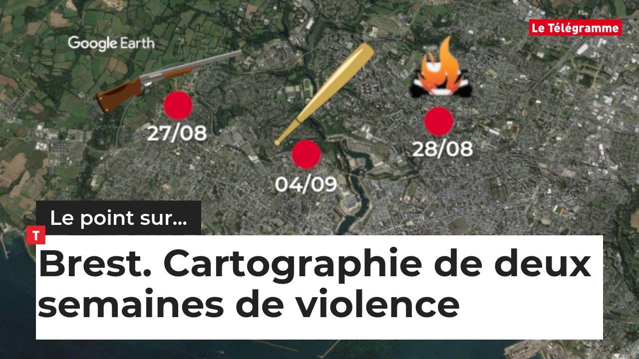 Fusillades, rixe, incendies : retour sur deux semaines de violences à Brest (Le Télégramme)