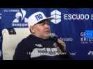 Argentina's football legend Diego Maradona makes comeback as new coach of La Plata's Gimnasia club