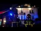 Une maison en feu à Pfastatt