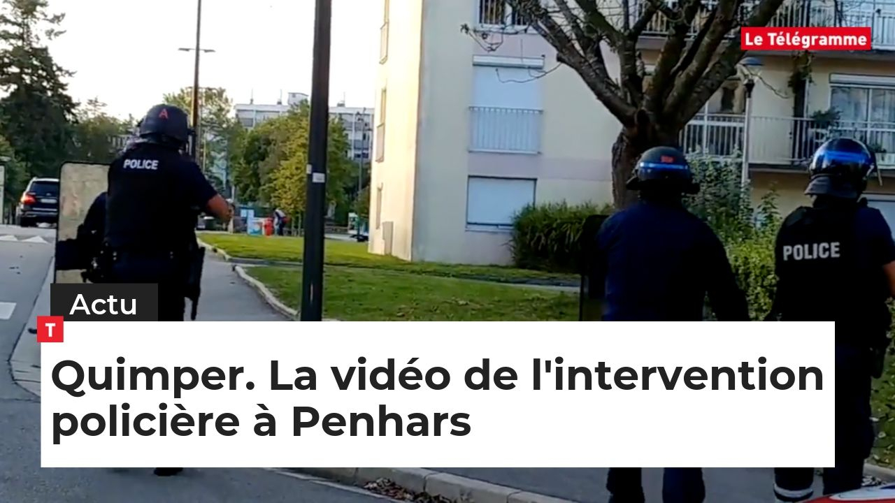 Quimper. La vidéo de l'intervention policière à Penhars (Le Télégramme)