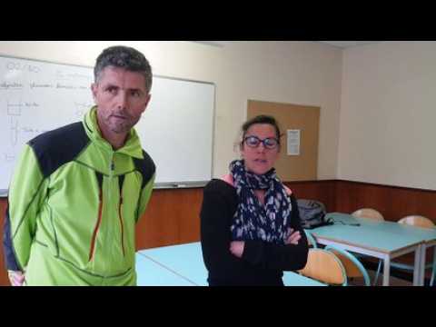 La directrice et le directeur adjoint du Grand Chalet prennent la parole