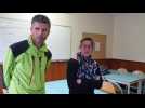 La directrice et le directeur adjoint du Grand Chalet prennent la parole