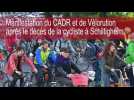 300 défenseurs du vélo manifestent entre Strasbourg et Schiltigheim
