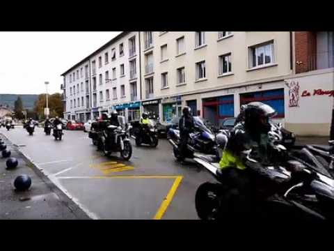 Les motards en colère ont défilé à Lons-le-Saunier