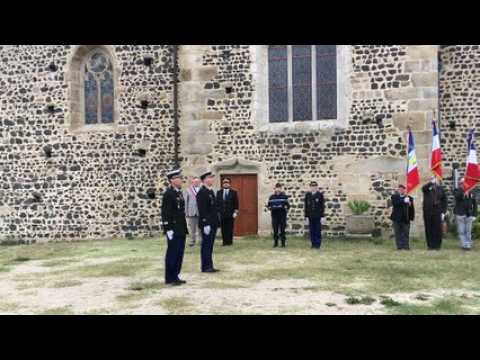 La prise de commandement de la communauté de brigades de Boën par le major Berna, au Pic de Montverdun