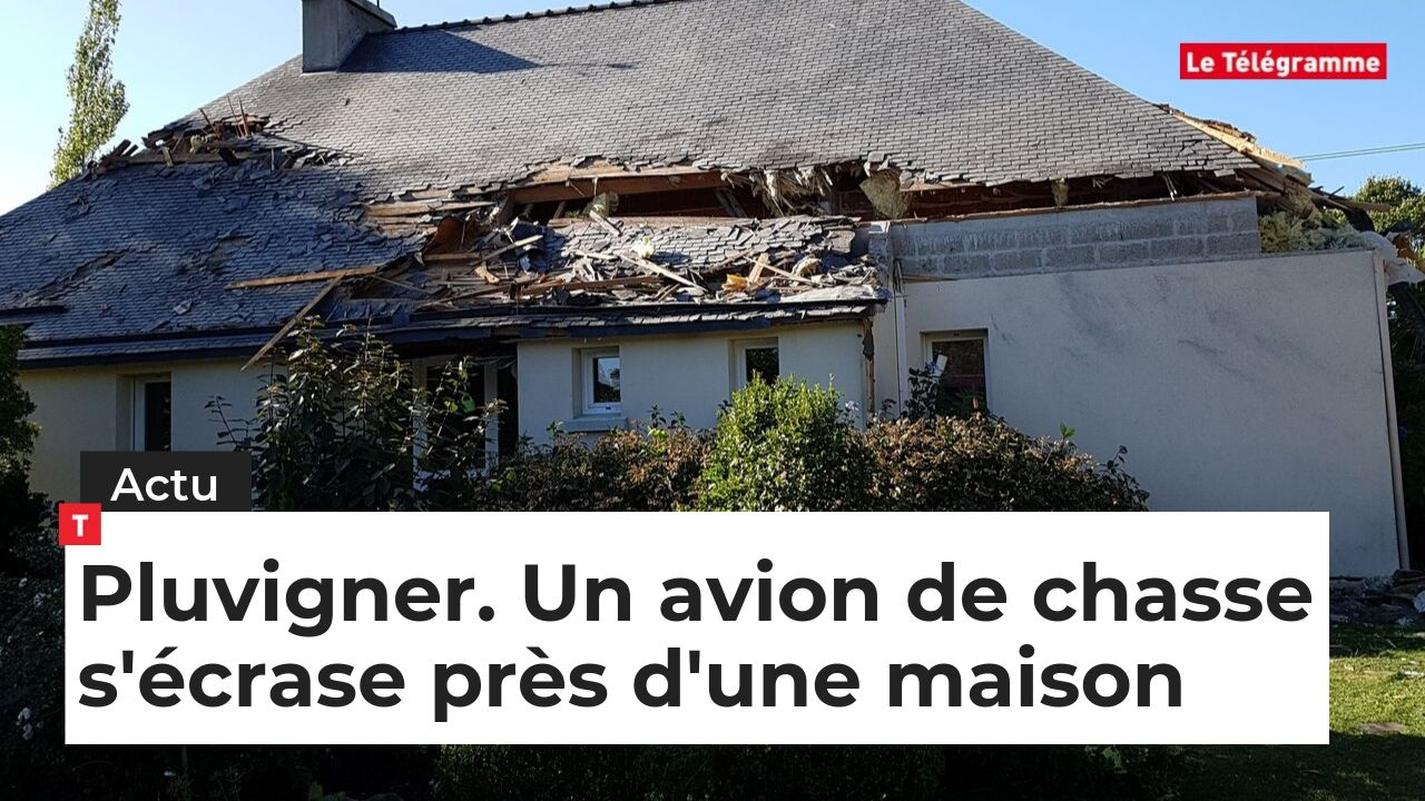 Pluvigner. Un F16 belge s'écrase près d'une maison (Le Télégramme)