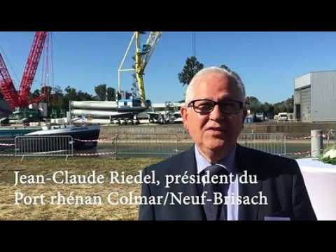 Le port rhénan de Colmar/Neuf-Brisach s'équipe pour les colis lourds
