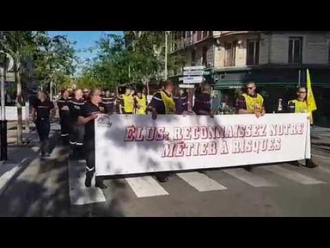 Belfort, les pompiers dans la rue