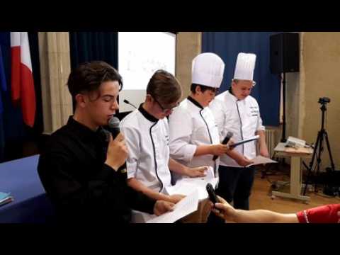 Les élèves du lycée Maryse-Bastié d'Hayange ont un poème pour Guillaume Gomez