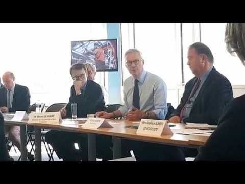 Le Ministre de l'Economie Bruno Le Maire à PSA Trémery