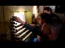 L'orgue de l'Eglise Saint-Jacques de Lunéville, fait chauffer les tuyaux pour un concert