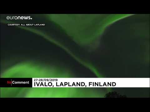 Finland: Northern Lights dance in the night sky