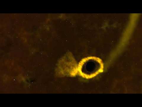 NASA releases video showing a black hole tearing apart a star