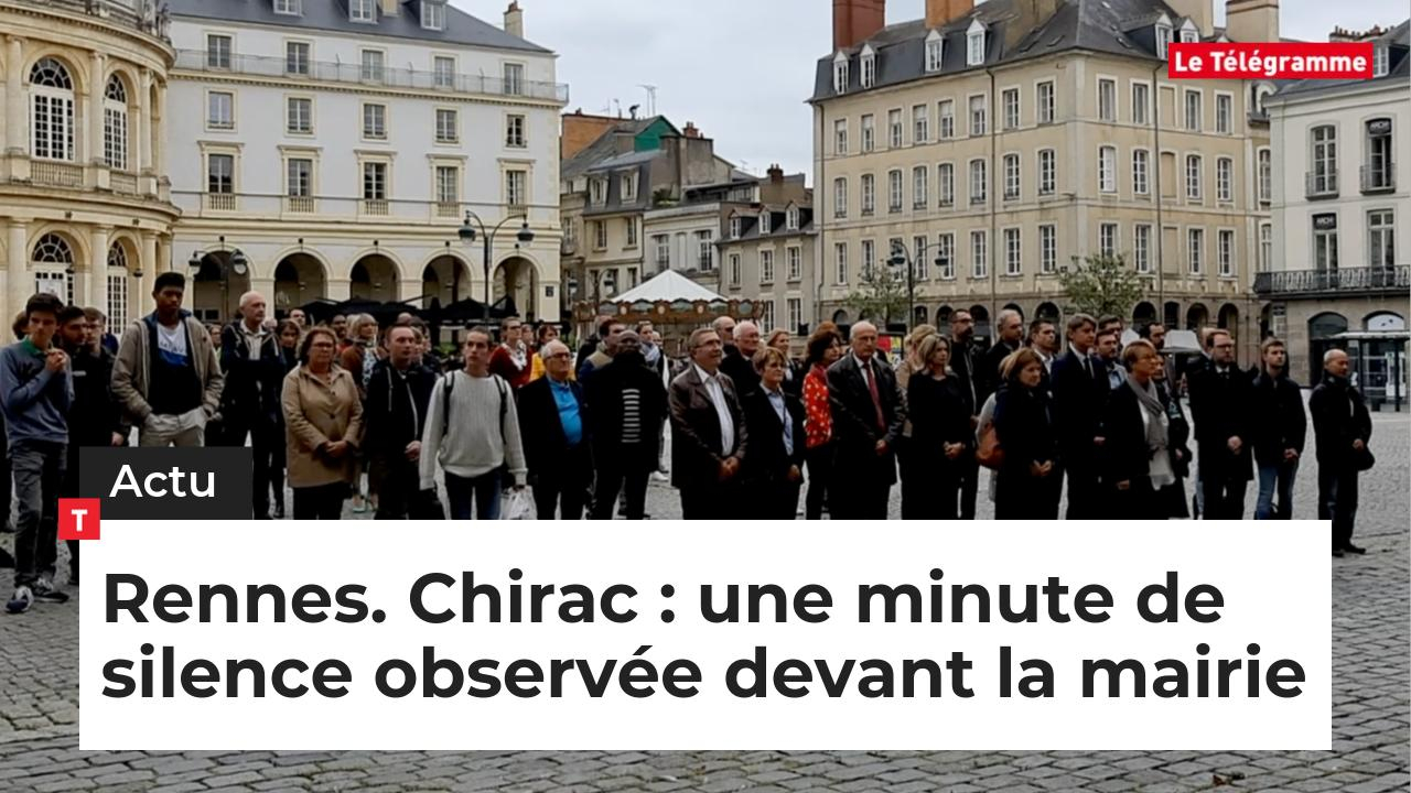Rennes. Chirac : une minute de silence observée devant la mairie (Le Télégramme)
