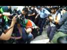 Early scuffles in Hong Kong on anniversary of PRC