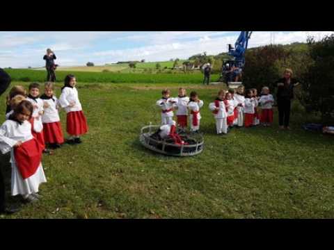 Aspach : Un spectacle pour accueillir l'installation du nid de cigognes