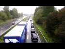 RN52 : les agriculteurs installent des barrages filtrants