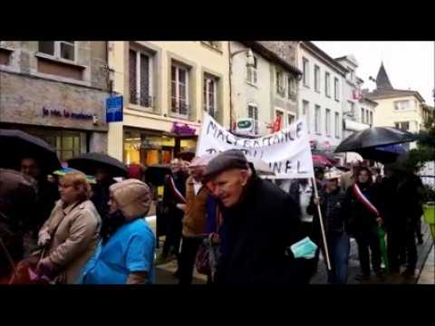 Les personnel des Ehpad manifestent dans les rues de Sarrebourg