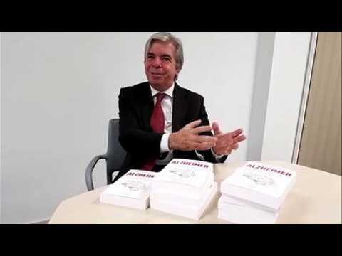 Le professeur Bruno Dubois, spécialiste d'alzheimer, explique l'intérêt des travaux de recherche  récompensés par le prix Claude Pompidou 2019 à Belfort