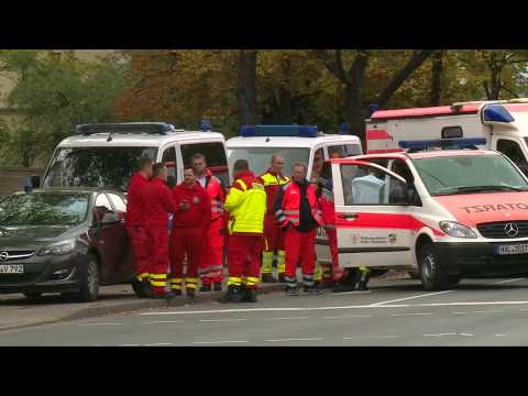 First responders on scene after German synagogue targeted in Yom Kippur attack