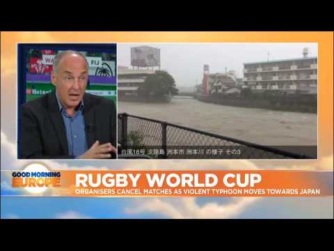 Rugby World Cup: England vs France match cancelled as Super Typhoon approaches Japan