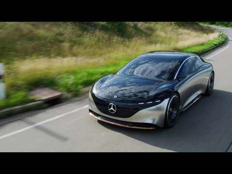 Mercedes-Benz VISION EQS - Driving Video
