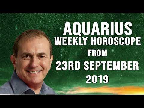 Aquarius Weekly Astrology Horoscope 23rd September 2019