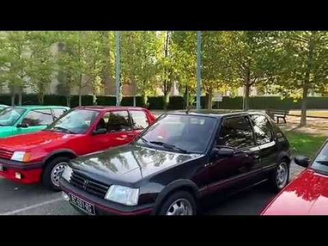 Rassemblement européen de Peugeot 205 GTI à Sochaux