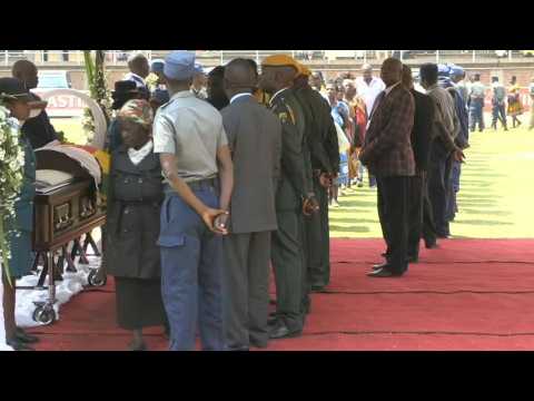 Residents of Harare pay respects to Mugabe in Rufaro Stadium