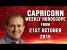Capricorn Weekly Horoscope from 21st October 2019 - New friends beckon...