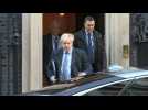 British Prime minister Boris Johnson leaves Downing Street