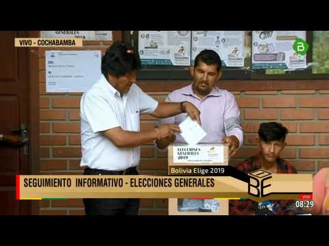 Bolivia's Evo Morales casts ballot in presidential vote