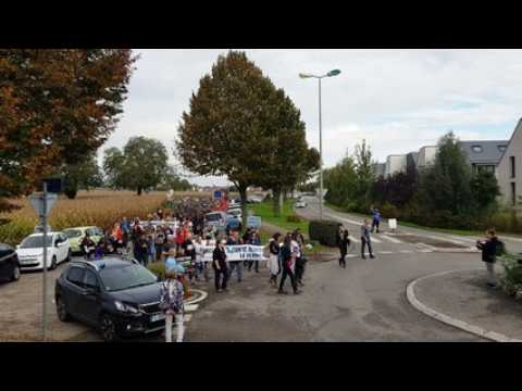 Manifestation du 20/10/2019 contre le centre de primatologie de Niederhausbergen