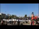 Chile: protest against police officer who allegedly pushed minor from bridge