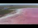 Kazakhstan hopes to save pink lake as “sacred place”