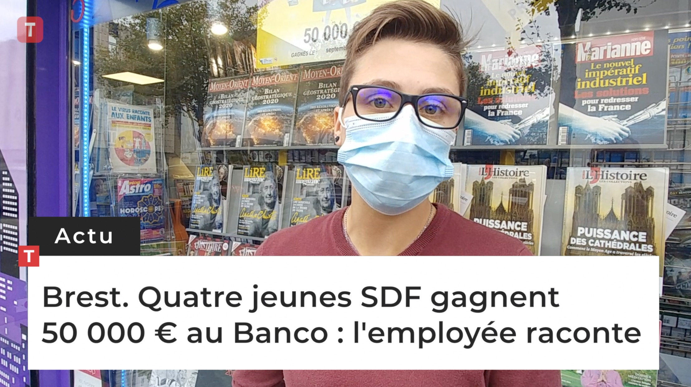 Brest. Quatre jeunes SDF gagnent 50 000 € au Banco : la serveuse raconte (Le Télégramme)