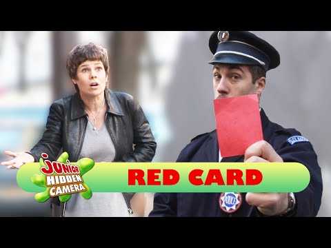 Policeman giving a red card funny prank !