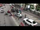 Thai police close roads to prevent planned protest - Label : AFPTV - First images - Category : News
